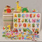 Montessori English Alphabet Wooden Peg Puzzle Board Educational Smart Toy For Children - Puzzle Toy For Kids - Image 3