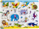 Montessori Animal Wooden Board Educational Smart Toy For Children - Puzzle Toy For Kids
